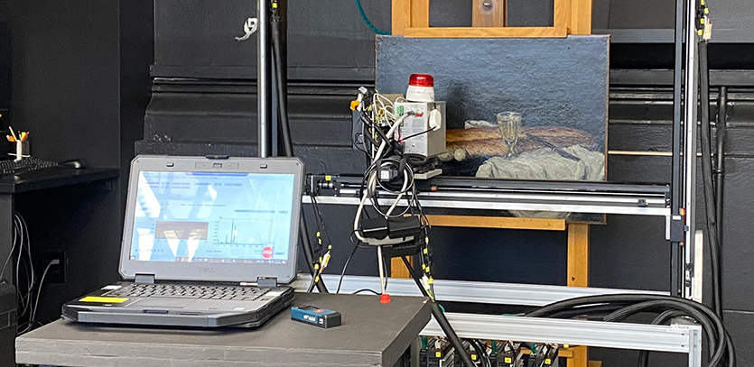 The macro X-ray fluorescence scan produced more than 270,000 measurements when scanning the artwork.