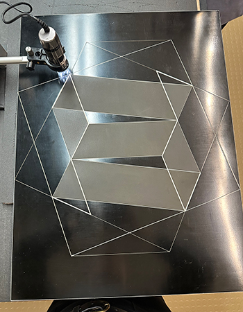 Researchers used a variety of analytical techniques and archival study of mid-century plastics to identify the substrates that Albers chose for works in the series.